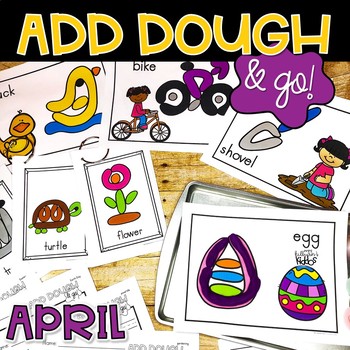 Preview of April Add Dough and Go {Playdough Activities}