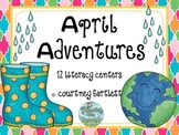 April Adventures literacy centers