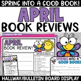 Spring April Bulletin Board Book Report Review Template Sp