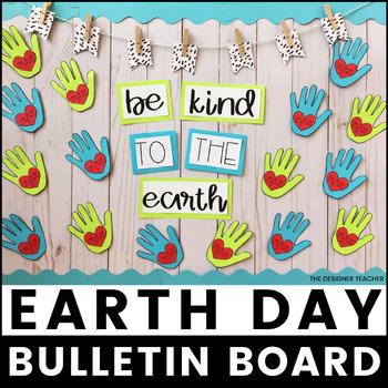 Preview of April Bulletin Board and Earth Day Craft Activity & Spring Door Decor