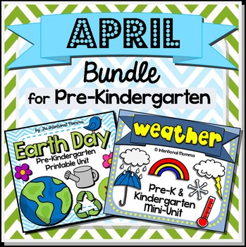 April Bundle for Pre-Kindergarten by Intentional Momma | TpT