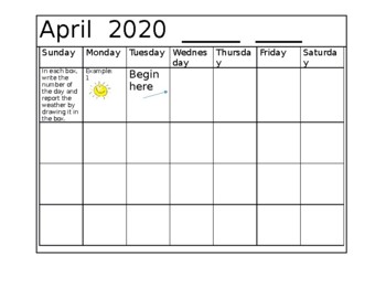 Preview of April Calendar