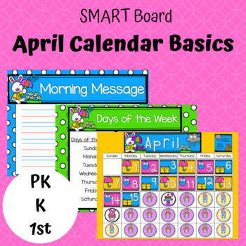 Preview of April Calendar Basics for SMART Board