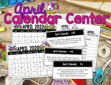 April Calendar Center Task Cards
