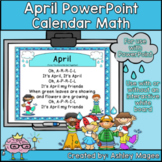 April Calendar Math - in PowerPoint - use with or without 
