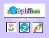 April Calendar Pattern Pieces