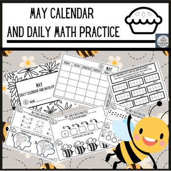 Preview of May Calendar and Daily Math Practice