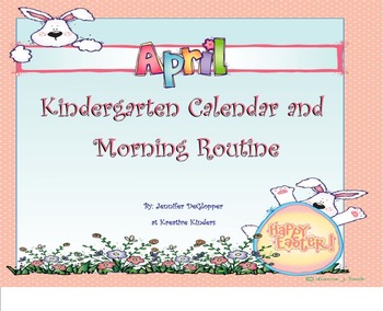 Preview of April Calendar and Morning Routine