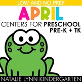 April Centers Preschool Pre-K TK Spring Math and Literacy Centers