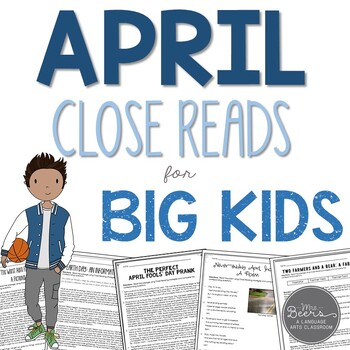 Preview of April Close Reading Passages with Comprehension Questions