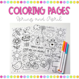 April Coloring Pages | Easter and Spring