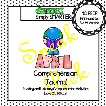 Preview of April Comprehension Journal SNEAK PEEK:  Reading Comprehension Passages and MORE