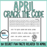 April Crack the Code Cryptogram Morning Work Spring Secret