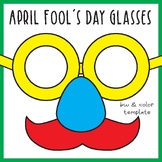 April Craft - April Fool's Day Joke Glasses Template, Phot