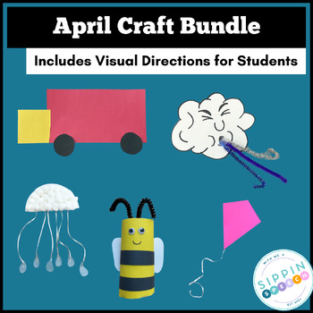 Preview of April Craft Bundle with Visual Directions
