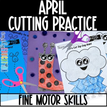 Scissor Skills Practice Spring Cutting Tray - Toddler Approved