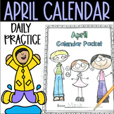 April Daily Calendar Review and Math Practice
