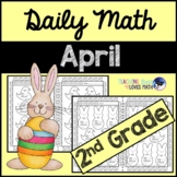 April Daily Math Review 2nd Grade Common Core