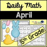 April Daily Math Review 5th Grade Common Core