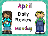 April Daily Skills Review PowerPoints for Kindergarten~ Gr