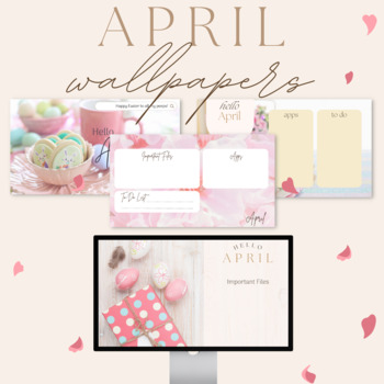 Preview of April Desktop Wallpapers | Easter and Spring | Digital Decor