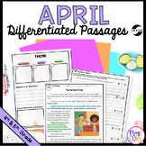 April Differentiated Reading Comprehension Passages Lexile