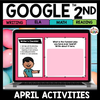 Preview of April Digital Activities for Google Classroom™ 2nd Grade