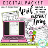 April Digital No Print Grammar | Distance Learning