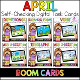 April Digital Task Cards | Boom Cards™ | Distance Learning