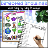 April Directed Drawings for Garden, Dinosaurs, Earth Day, 