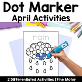 April Dot Marker Activities | Bingo Dot Markers | Fine Motor
