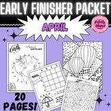 April Early/Fast Finishers | Fun Activity Packet | Earth D
