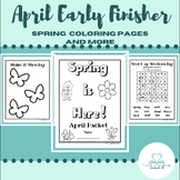 April Early Finisher Packet