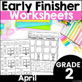 2nd Grade Early Finisher Phonics and Math Spring Worksheet