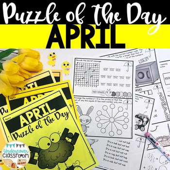 Preview of April Early Finishers | April Enrichment | Morning Work | Brainteasers