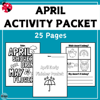 Preview of April Early Finishers Packet / April Morning Work / Monthly Activity Packet