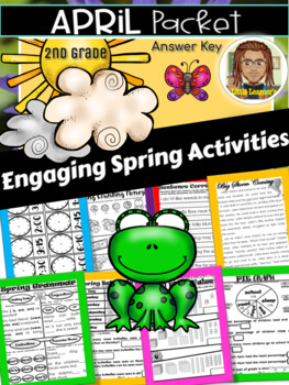 Preview of April Early Finishers | Spring Math and Literacy | April Activity Packet