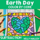 April Earth Day Math Craft Coloring Pages Sheets Subtracti