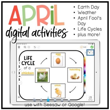 Preview of SEESAW Activities April + Earth Day