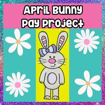 Preview of Spring Build A Bunny Math and Money Craft