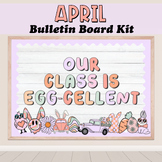 April Easter Classroom Bulletin Board Kit | Classroom Decor Retro