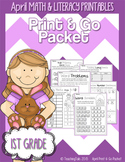 April (Easter) PRINT and GO Packet [1st Grade]