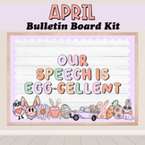 April Easter Speech Room Bulletin Board Kit | Speech Room Decor