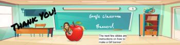 Preview of April Editable Google Classroom Banner GIF (Different background)