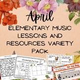 April Elementary Music Lessons and Resources Variety Pack