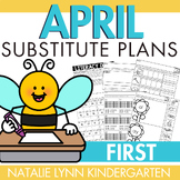 April First Grade Emergency Sub Plans | April Substitute L
