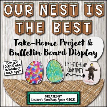 Preview of April Family Project  |  Egg Decorating Take-Home Craft for Easter or Spring