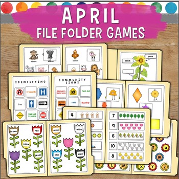 Preview of April File Folder Games