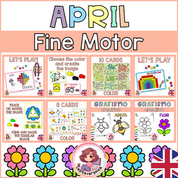 Preview of April Fine Motor. Spring Activities.