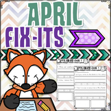 April Fix-It Sentences With Powerpoint | Distance Learning